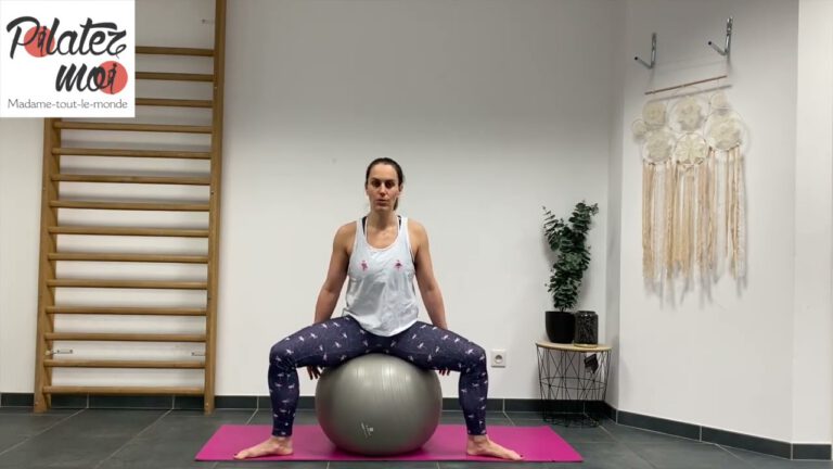 Équilibre et Envol : Séance Pilates avec Gros Ballon 💪🎈
